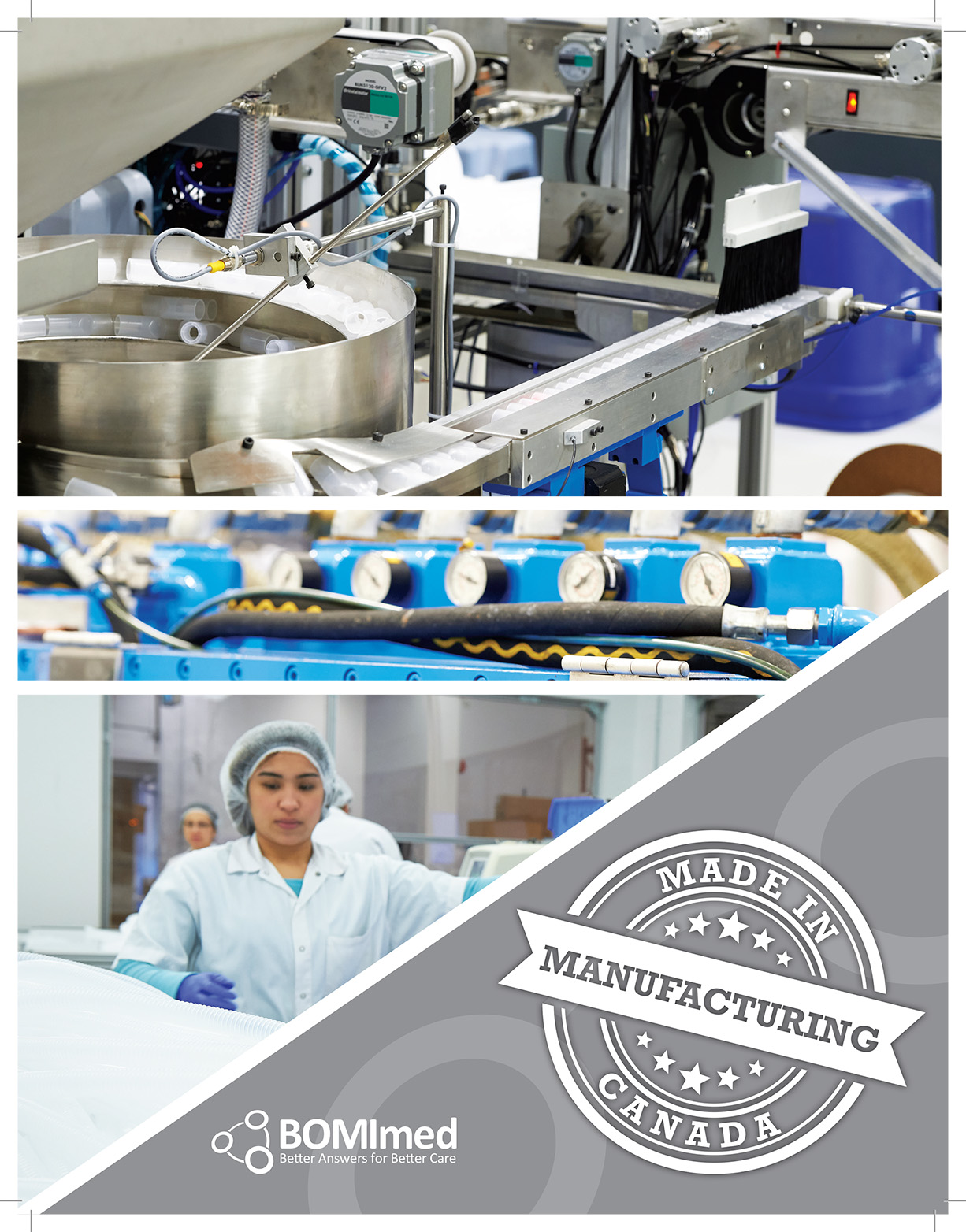 BOMImed Manufacturing Brochure - "Manufacturing Made in Canada"