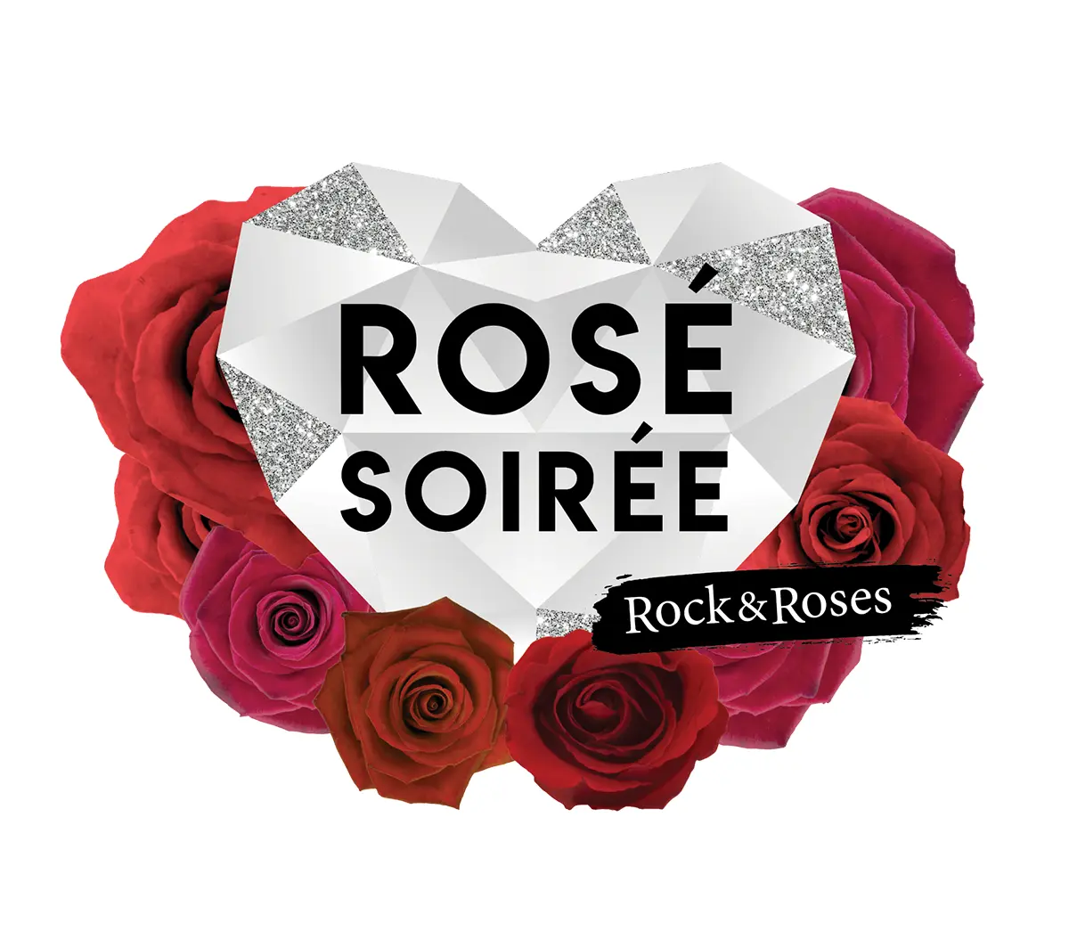 Rosé Soirée Gala Logo Design