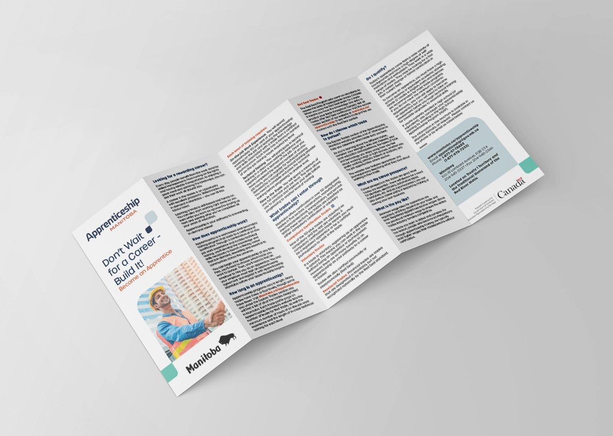 Brochure for "Don't Wait for a Career – Build it!"